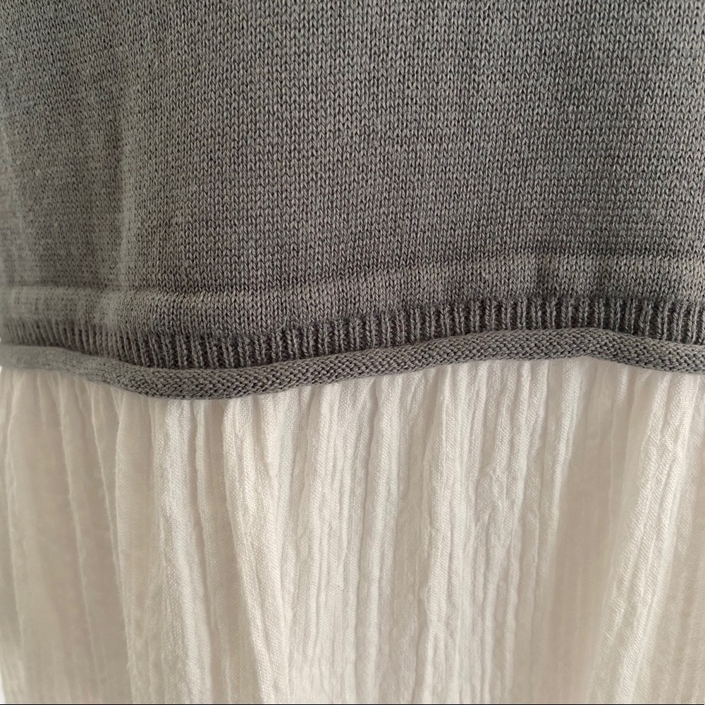 Moon & Madison Grey Soft knit sheer Flowy Sweater - Picture 5 of 8